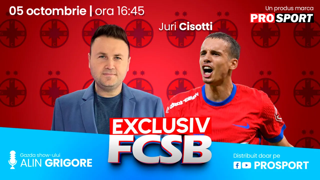 EXCLUSIV FCSB, azi de la 16:45. Juri Cisotti, în premieră în fața fanilor roș-albaștri: ce spune despre Reghecampf și care e anunțul mijlocașului