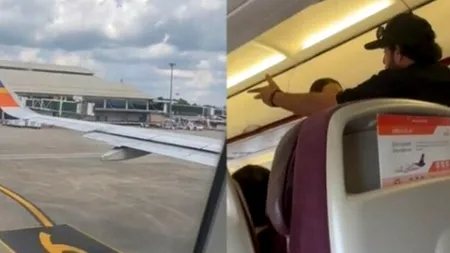 VIDEO | Un avion s-a întors din drum după ce un pasager a făcut o CRIZĂ de nervi. Bărbatul uitase o geantă în aeroport
