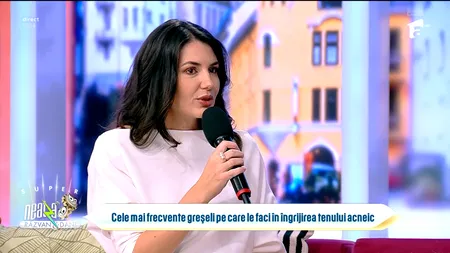VIDEO | Care sunt greșelile pe care le facem în îngrijirea tenulului acneic. Doctor: „Trebuie să evităm să stoarcem coșurile. Acest lucru poate duce la niște cicatrici care vor rămâne toată viața”