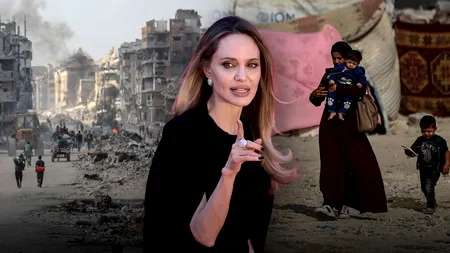 Angelina Jolie s-ar putea apuca de construit o TABĂRĂ pentru orfanii din Fâșia Gaza: „132.000 de copii sub 5 ani riscă să moară de malnutriție”