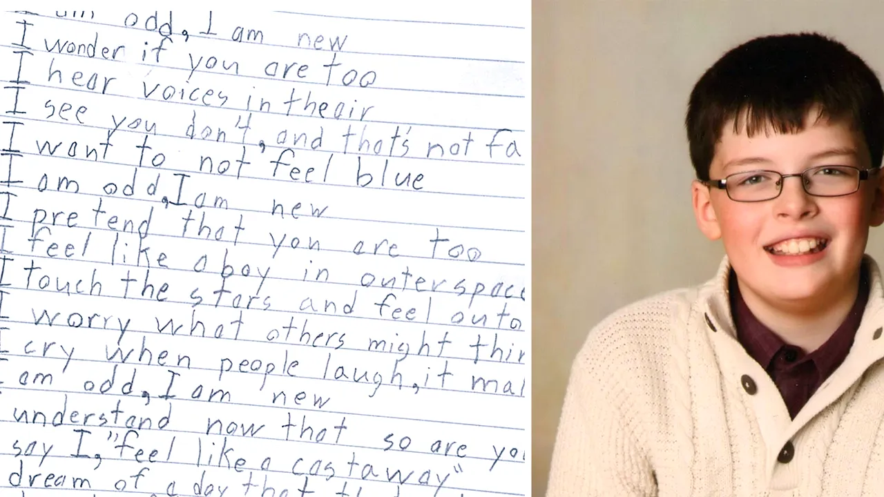 Un copil suferind de autism a uimit o lume întregă. Ce poezie a scris 