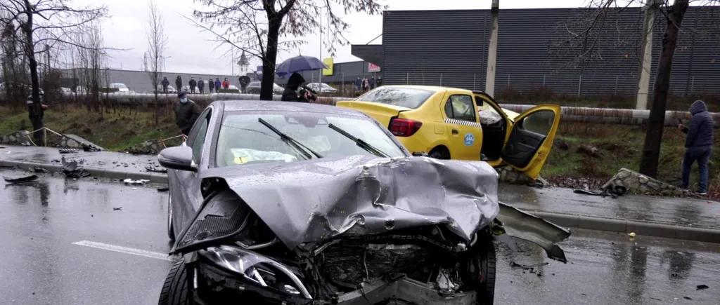 Accident grav provocat de un șofer începător. Un taximetrist și-a pierdut viața (FOTO)