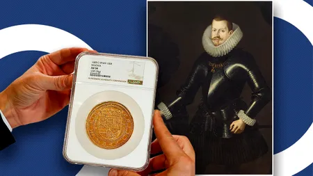 O monedă spaniolă de aur din anul 1609 a devenit cea mai scumpă piesă numismatică licitată vreodată în Europa. Care este suma pentru care s-a licitat