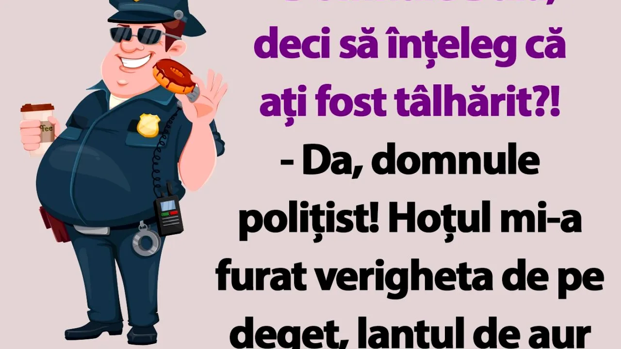 BANC | Bulă reclamă o tâlhărie la Poliție