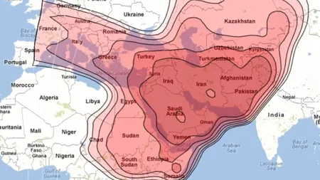 Harta care a stârnit îngrijorarea oficialilor americani