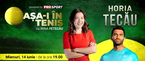 Horia Tecău este invitatul Irinei Fetecău la „Așa-i în tenis”! Totul despre unul dintre cei mai buni jucători ai României | Prima parte