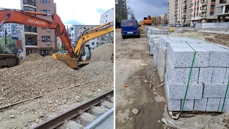 Cum arată acum șantierul de la Parcul Liniei Faza 3. Locația din Militari este plină de borduri și balastru. Când ar trebui finalizat spațiul de agrement