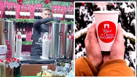 Cu câți lei se vinde un pahar cu vin fiert la Târgul de Crăciun 2024 din Piața Constituției din București