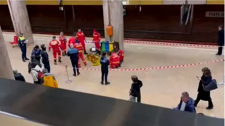 FOTO | Incident ȘOCANT în București: Un bărbat a murit pe peron, în timp ce aștepta să vină metroul la stația Unirii