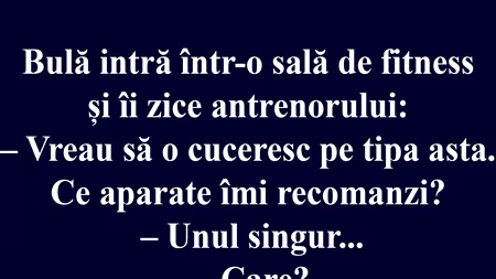 Bancul de luni | Bulă la sala de fitness
