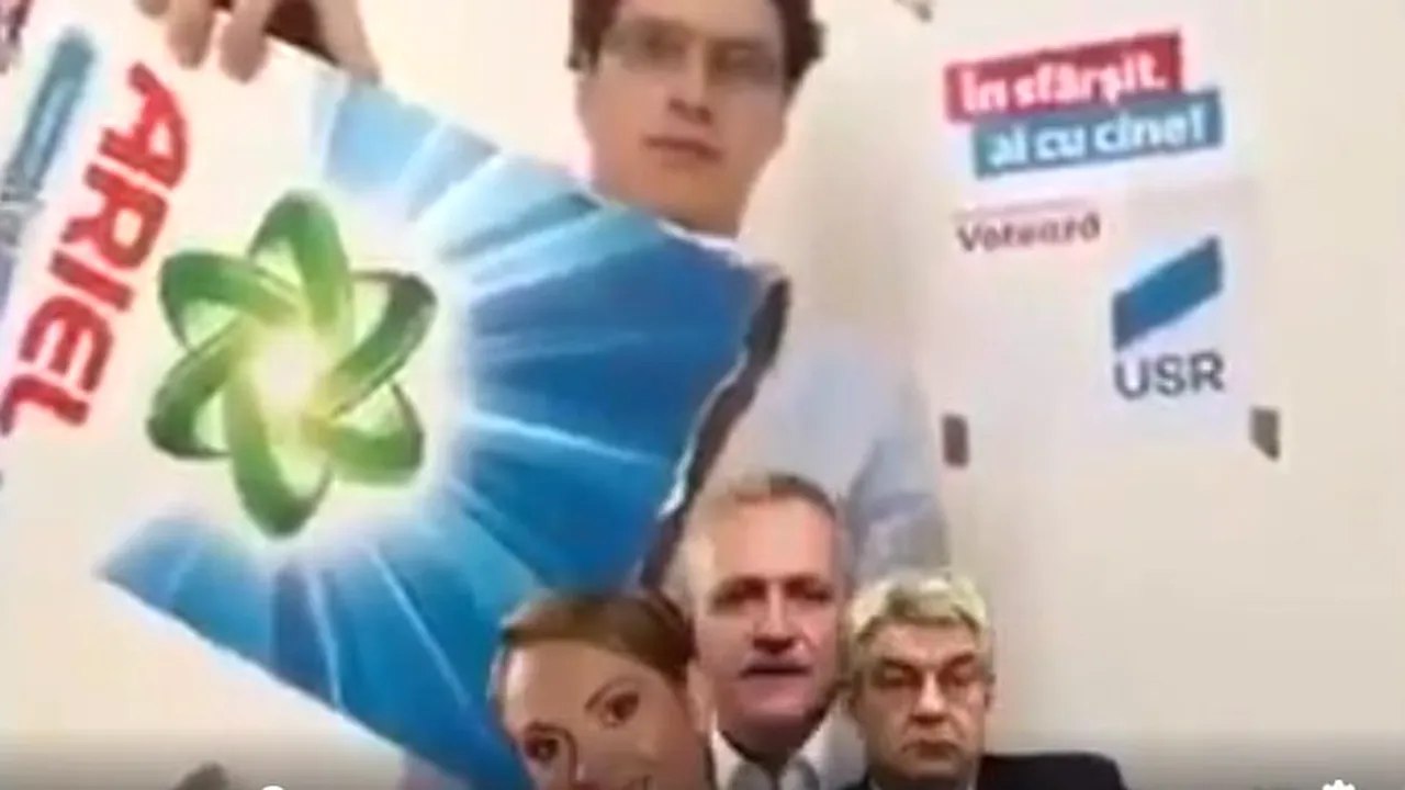 VIDEO. ”Sunt Ariel, coadă de purcel”. Cum se promovează un membru USR pentru Consiliul General al Capitalei