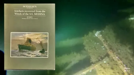 Descoperire rară în Canalul Mânecii. RESTAURANTUL unui pachebot de lux din Primul Război Mondial, găsit conservat aproape perfect