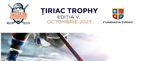 Turneul de hochei Ţiriac Trophy, dedicat echipelor de copii, se desfășoară în perioada 13-15 octombrie 2023, la Patinoarul Allianz-Ţiriac Arena