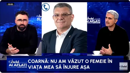 Dezvăluiri din partidul lui ȘOȘOACĂ:“N-am putut să văd o femeie care să înjure la modul acesta”