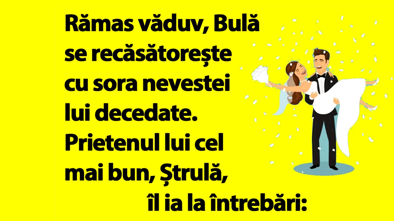 BANC | Rămas văduv, Bulă se recăsătorește cu sora nevestei lui decedate