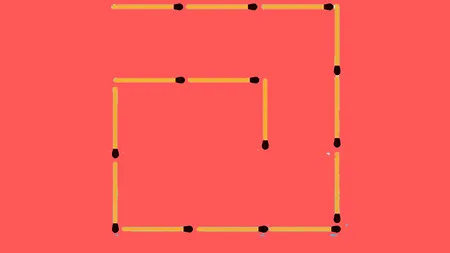 Test de logică exclusiv pentru genii | Mutați 2 chibrituri ca să obțineți 2 pătrate