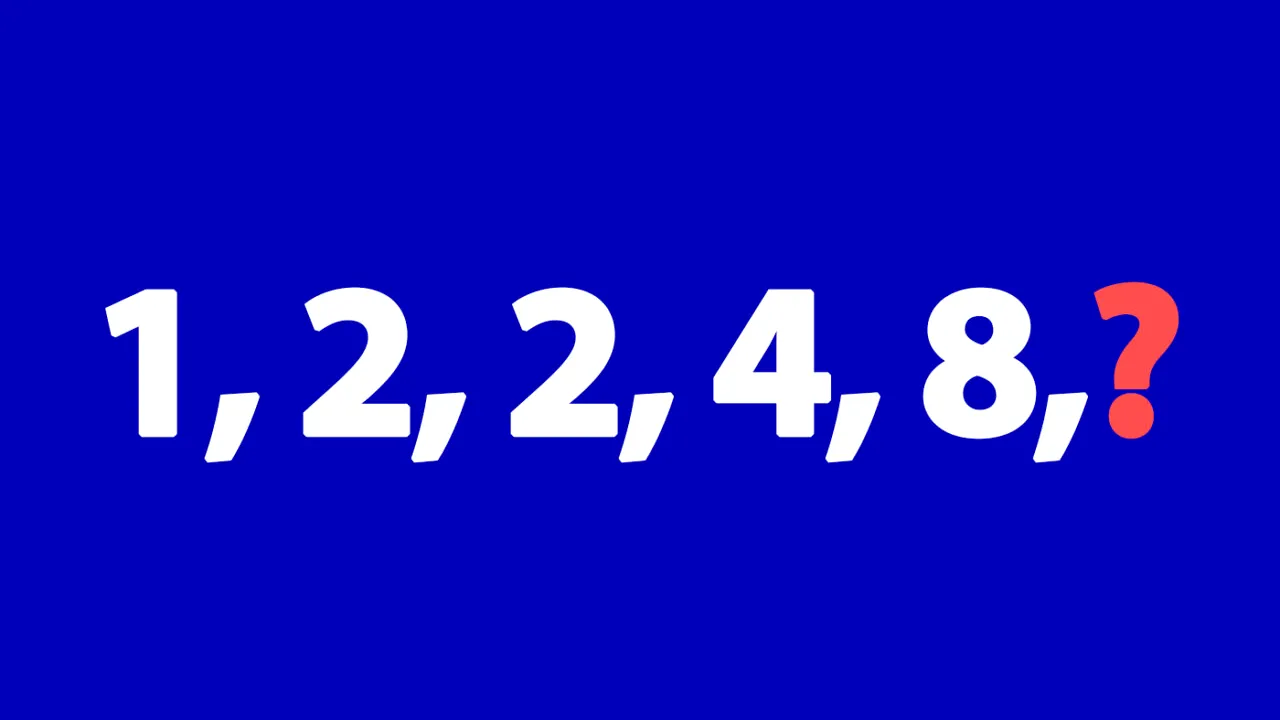 Test IQ exclusiv pentru genii | Ce număr urmează în seria: 1, 2, 2, 4, 8?