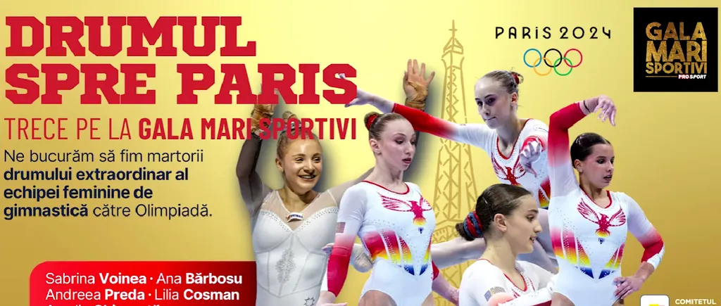 VIDEO | Echipa feminină de gimnastică, premiată la Gala Mari Sportivi ProSport pentru revenirea la Jocurile Olimpice după 12 ani!