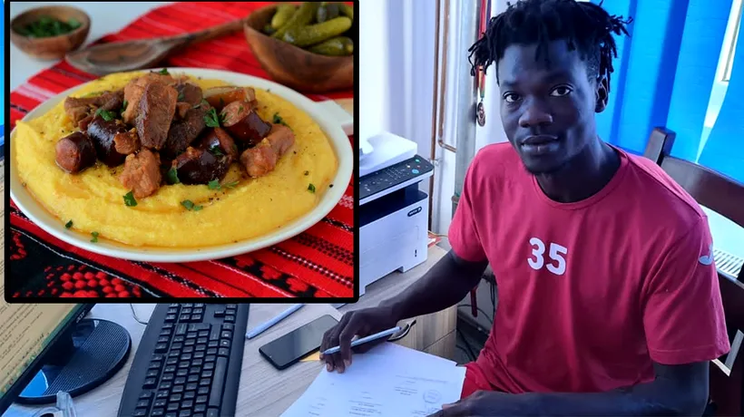 Cum a reacționat Christ Afalna, un camerunez care s-a mutat în Slobozia, după ce a mâncat pomana porcului pentru prima dată