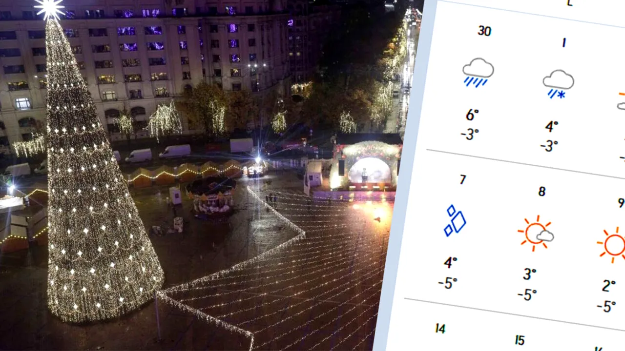 Cum va fi vremea până la jumătatea lui decembrie. Prognoza meteo pe regiuni pentru două săptămâni. Temperaturi maxime și minine