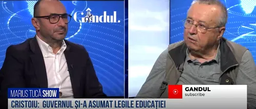 VIDEO | Ion Cristoiu: „Demisia lui Cîmpeanu a fost o mare diversiune. Guvernul și-a asumat legile educației”