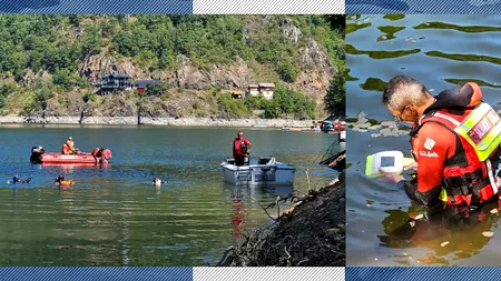 VIDEO | Un tânăr s-a înecat în Lacul Tarnița. Salvamontiști și speologii l-au găsit cu ajutorul unei drone subacvatice