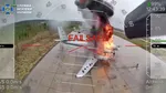 Noi IMAGINI din Operațiunea „Pânza de păianjen”. Bombardierele lui Putin, lovite de dronele ucrainene în punctele cele mai slabe
