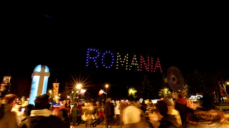 Ziua Națională a României, sărbătorită în premieră în Alba Iulia printr-un spectacol cu 100 de drone luminoase