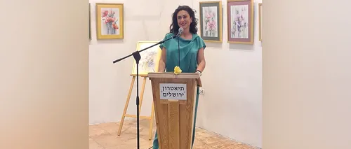 Expoziția de acuarelă „Lumini de Flori”, „al doilea copil” al artistei plastice Loredana Popescu – Tăriceanu, a fost vernisată în Israel