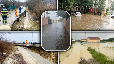Potop în România. Intervenții de urgență în zeci de localități din 12 județe. Locuințe izolate, drumuri blocate, alunecări de teren. Imaginile dezastrului / Noi alerte meteo și hidrologice / Evacuare controlată a apei la barajele Paltinu și Măneciu