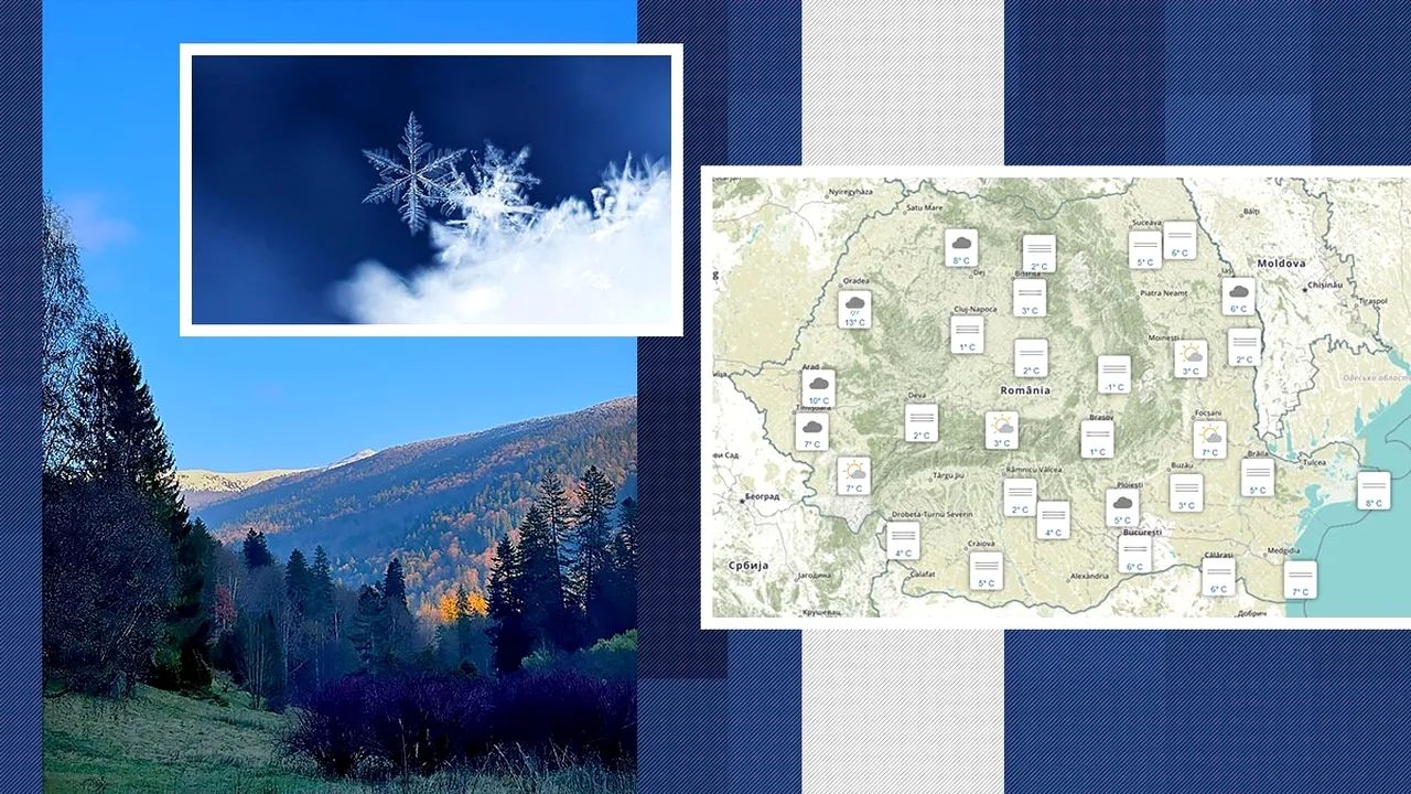 Când vin primele ninsori. Prognoza de ultimă oră a meteorologilor ANM, în exclusivitate pentru Gândul. Un front atmosferic rece pătrunde în România dinspre Europa Centrală