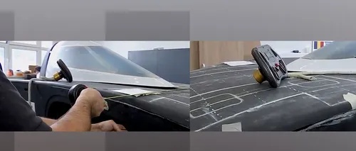 VIDEO. Cum arată mașina care se încarcă de la soare. A fost inventată de mai mulți studenți din Cluj și este acoperită cu panouri fotovoltaice