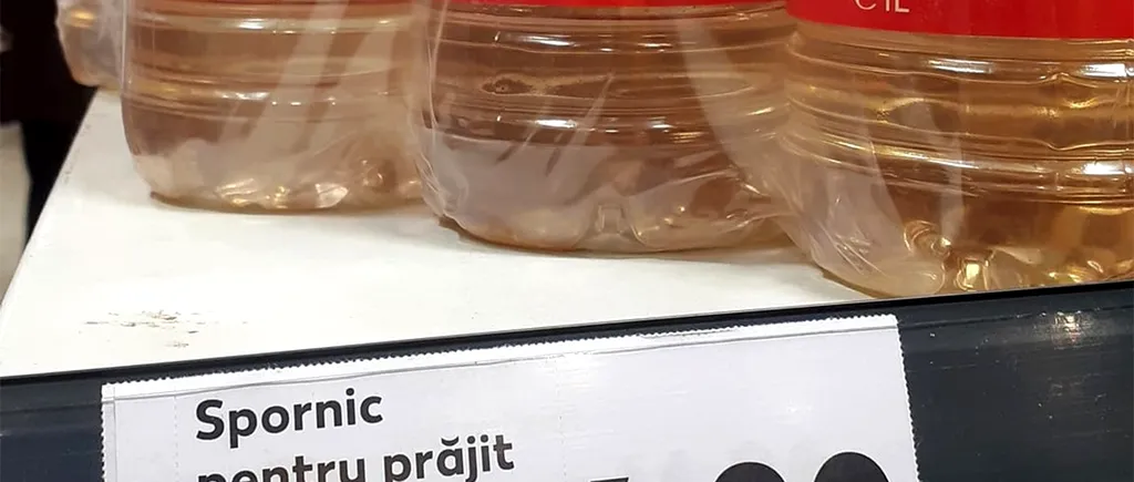 De necrezut! Cu câți lei se vinde o sticlă de 1 litru de ulei de floarea soarelui, într-un supermarket din București