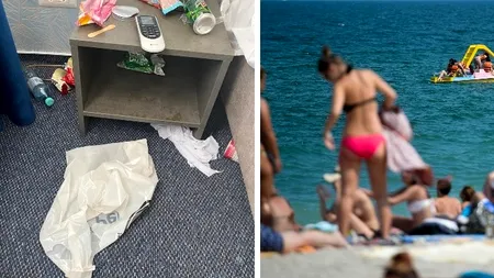 Imagini revoltătoare. Un manager de hotel arată dezastrul lăsat de unii turiști din Mamaia