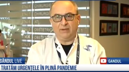 GÂNDUL LIVE: Ce se întâmplă cu UPU în situație de pandemie: Medicul Cristian Pandrea (Sanador) explică cum se face triajul pacienților și cum funcționează serviciul de consultații medicale online