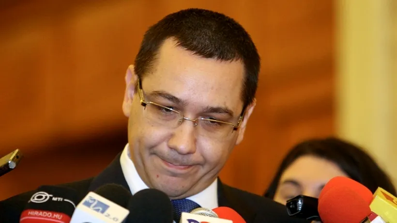 Demiterea anunțată de Ponta