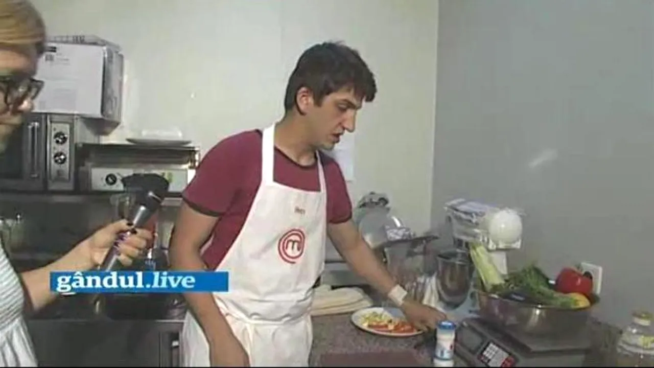 MasterChef la Gândul LIVE. Ce rețetă a pregătit ÎN DIRECT Petru Buiuca. Secretele bucătarului. VIDEO