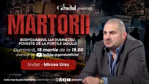 Mircea Ursu, supranumit „bodyguardul lui Dumnezeu”, invitat la MARTORII – duminică, 15 martie, ora 19:00