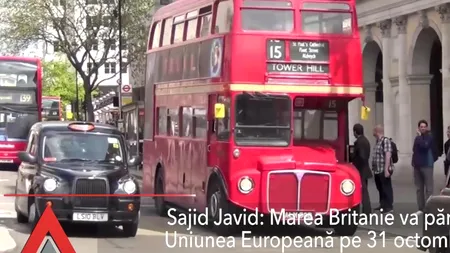 Javid: Marea Britanie va părăsi Uniunea Europeană pe 31 octombrie