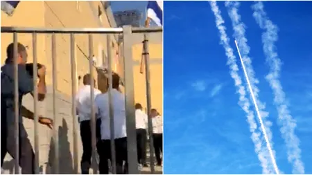 VIDEO | Ministrul de Externe britanic, surprins de un raid aerian în Israel