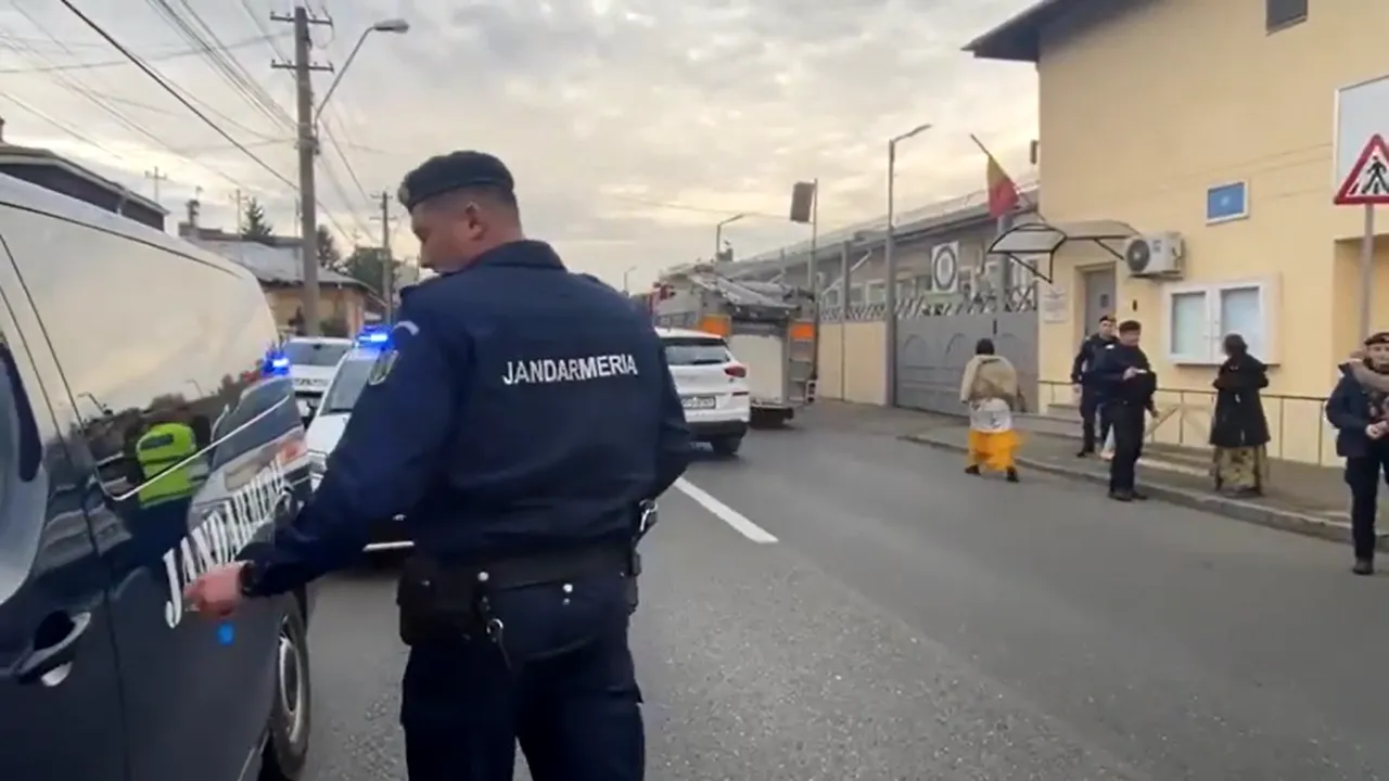 Mama unui deținut și-a dat foc în fața penitenciarului în care se află fiul său