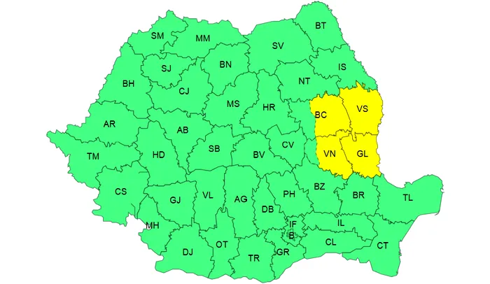 Sursă foto: Administrația Națională de meteorologie