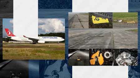 Un Airbus Turkish Airlines a DISTRUS 10 balize și un panou la decolarea de pe Otopeni. Avionul a reușit să aterizeze avariat la Istanbul, conform AIAS