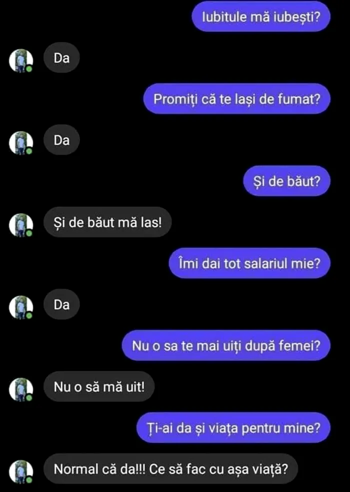 BANCUL ZILEI | „Iubitule, promiți că te lași de fumat?”