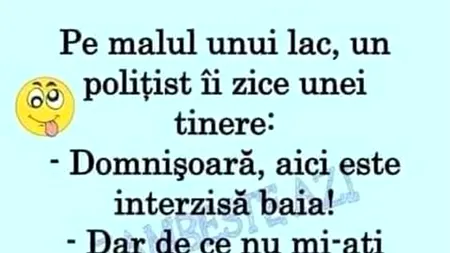 BANCUL ZILEI | Scăldatul interzis