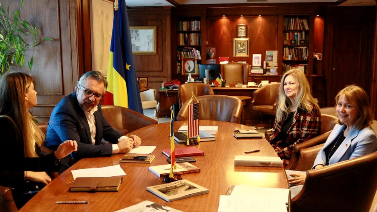 Ministrul Culturii s-a întâlnit cu ambasadoarea SUA în România: ”A fost un dialog extrem de aplicat”