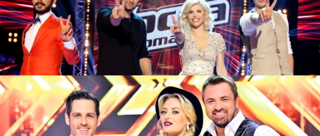 VOCEA ROMÂNIEI vs X FACTOR, runda a doua. Au venit audiențele: diferență uriașă!