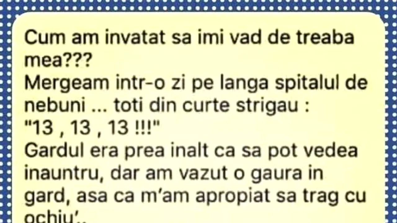 BANCUL de miercuri | 