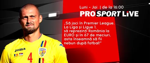 Primele două surprize la ProSport Live: Gabriel Tamaș este analistul emisiunii și vom fi în direct pe Prima Sport! Începem în forță luni, de la 16:00!