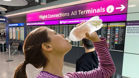 Adio apă plată la 10 lei în aeroport. Preț plafonat la APĂ de 500 ml în aeroport, gară și metrou. Care ar urma să fie prețul final